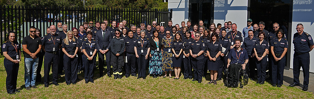 Group photo of some employees who were involved in the 2022/23 River Murray Flood response 